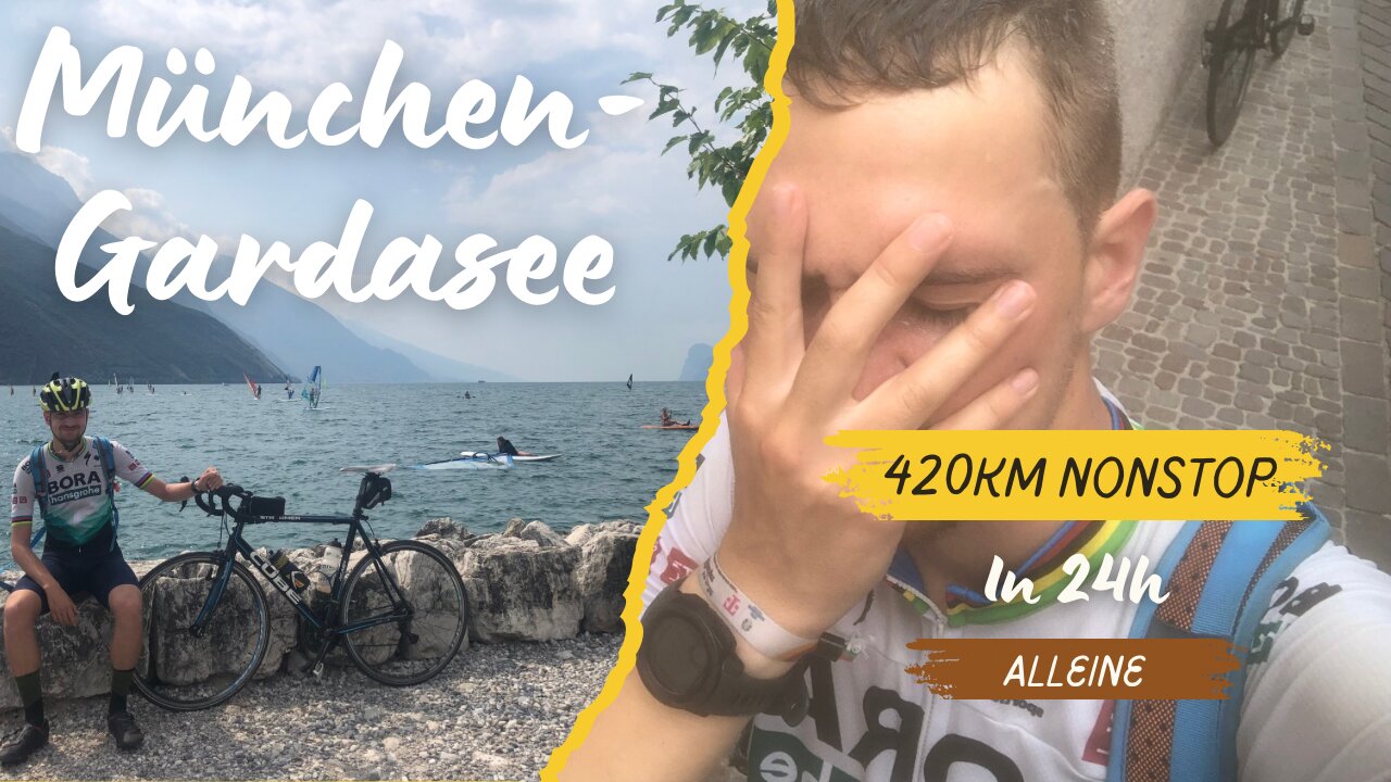 Radreise von München zum Gardasee in 24h | 420km alleine