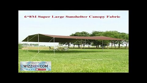 Without Poles 6*8m Large Canopy Waterproof Oxford Silver Coated Outdoor Camping Awning Review