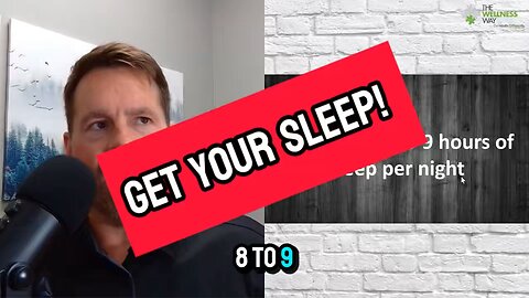 Get more sleep!