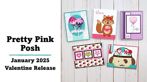 Pretty Pink Posh | January 2025 Release | 16 Cards