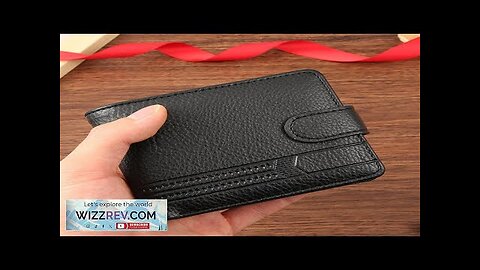 Men Short Wallet Bifold PU Leather Wallet Hasp Coin Purse Credit ID Review