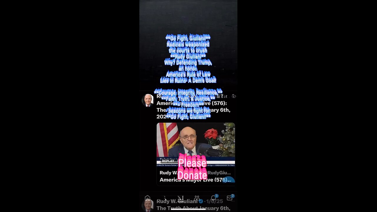 Rudy Giuliani: fighting for you and you and you and you