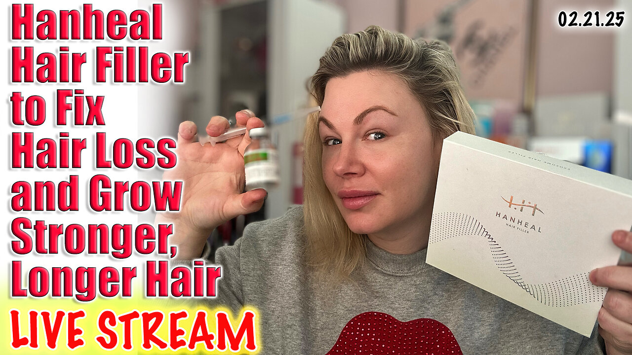 LIVE Hanheal Hair Filler to Grow New Stronger Hair! AceCosm.com and code Jessica10 saves