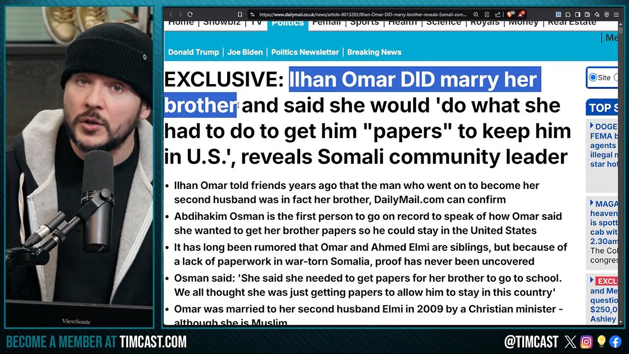 Democrat Omar DID Marry Her Brother Says Report And The FBI Is Investigating Immigration Fraud