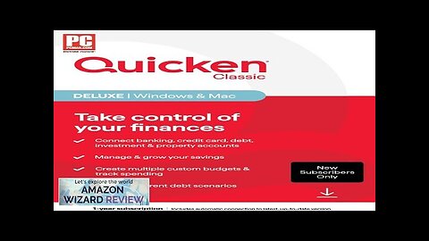 Quicken Classic Deluxe for New Subscribers| 1 Year PC/Mac Online Code Review