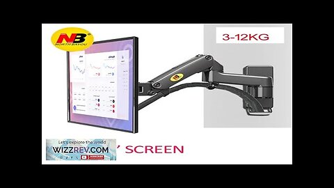 NB F150 aluminum gas spring 3-12kg 100x100 75x75 17"-35" TV monitor wall Review