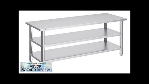 VEVOR Stainless Steel Food Prep Table 18 x 48 x 34 Inch Review