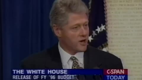 Bill Clinton & Al Gore cutting the federal workforce, eliminating agencies, slashing spending