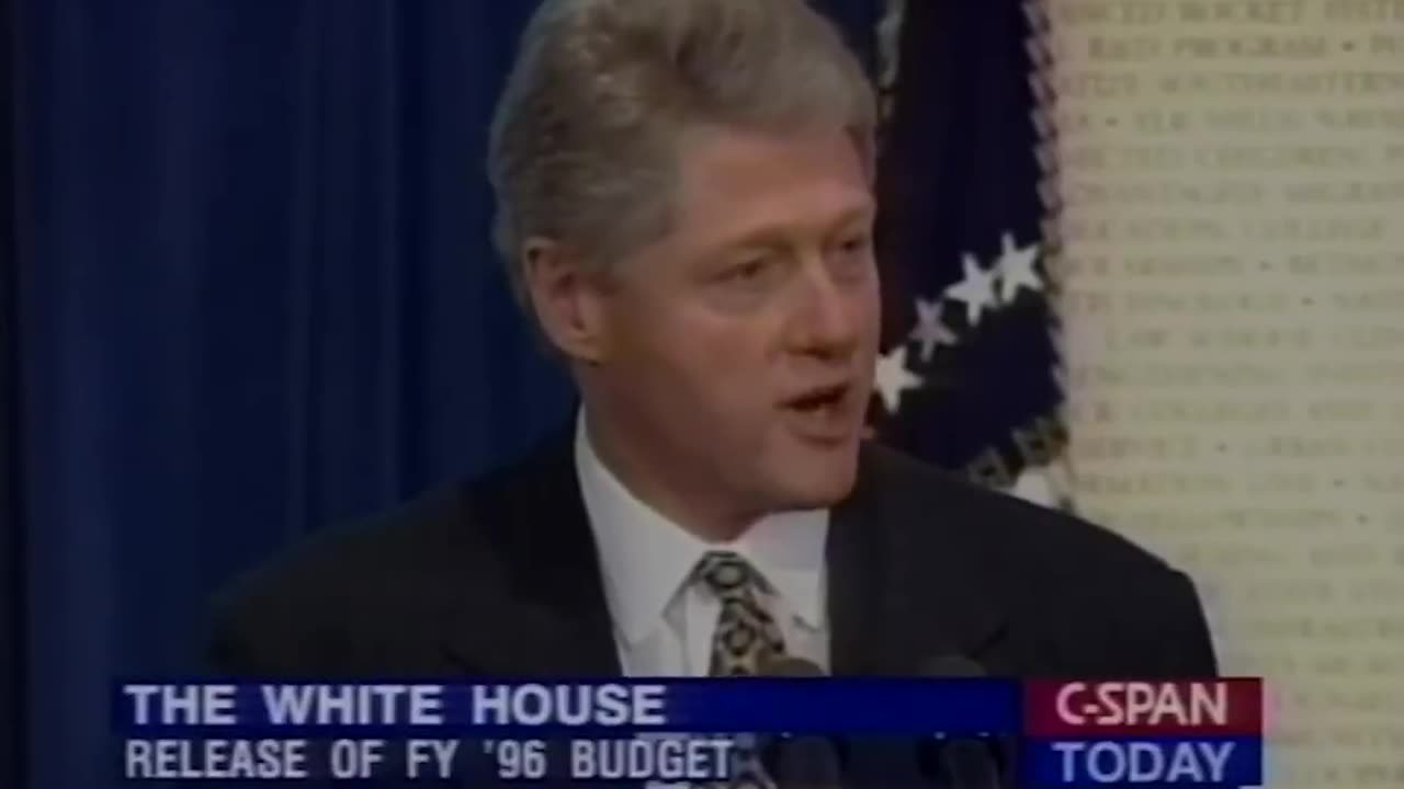 Bill Clinton & Al Gore cutting the federal workforce, eliminating agencies, slashing spending