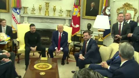 President Trump, VP JD Vance, Zelenskyy meeting from Hell