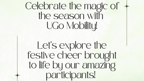 UGo Mobility Christmas Tree Contest Highlights 🎄✨