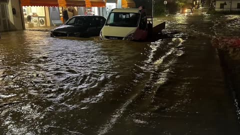 Flooding Due To Extreme Rains In Portoferraio Of Livorno Province, Italy (02/13/2025)