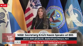 #BREAKING: Kristi Noem EXPLOSIVE Speech at Homeland Security!