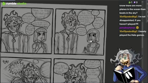 121st Stream - OC Comic and art -Warmups, completion, and maybe something else.