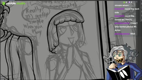 121st Stream - OC Comic and art -Warmups, completion, and maybe something else.