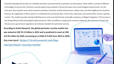 Perimeter Security Market Size to Reach USD 174.17 billion by 2033 | Straits Research