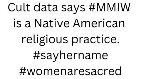 #ICWA #4bhair #CopsArentThatDumb #EzraMillercult #MMIW #MMIR