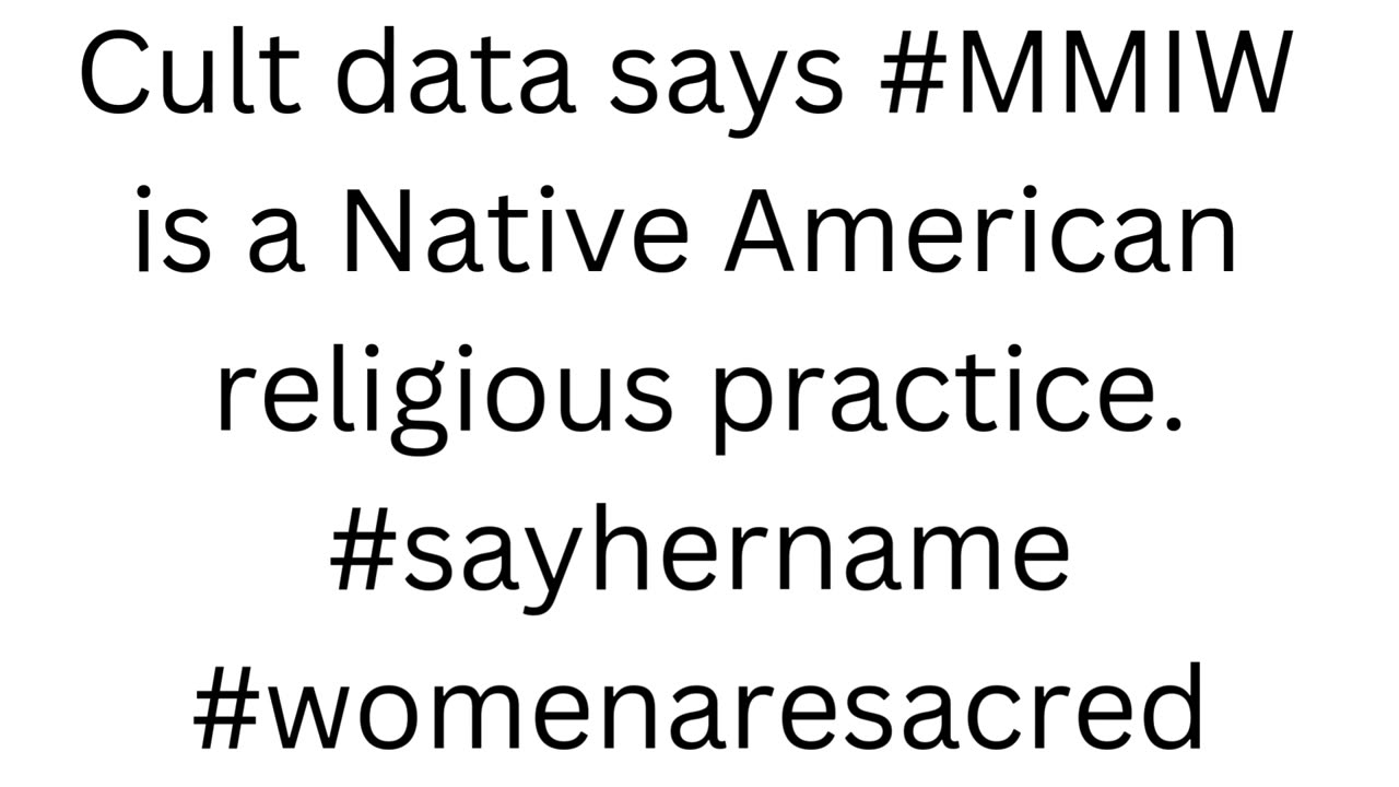 #ICWA #4bhair #CopsArentThatDumb #EzraMillercult #MMIW #MMIR