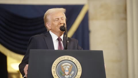 President Donald J. Trump says: The golden age of America begins right now!