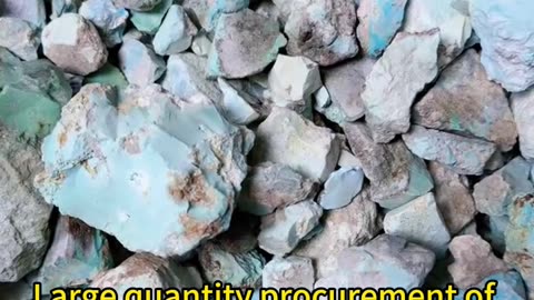 2025-0217-01 Large quantity procurement of natural raw turquoise raw material