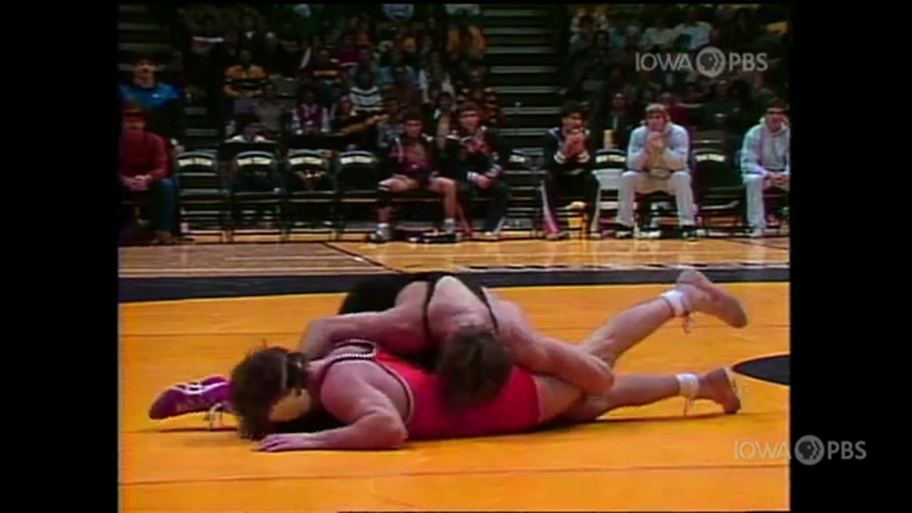 Oklahoma State vs Iowa Wrestling 1985 Iowa City