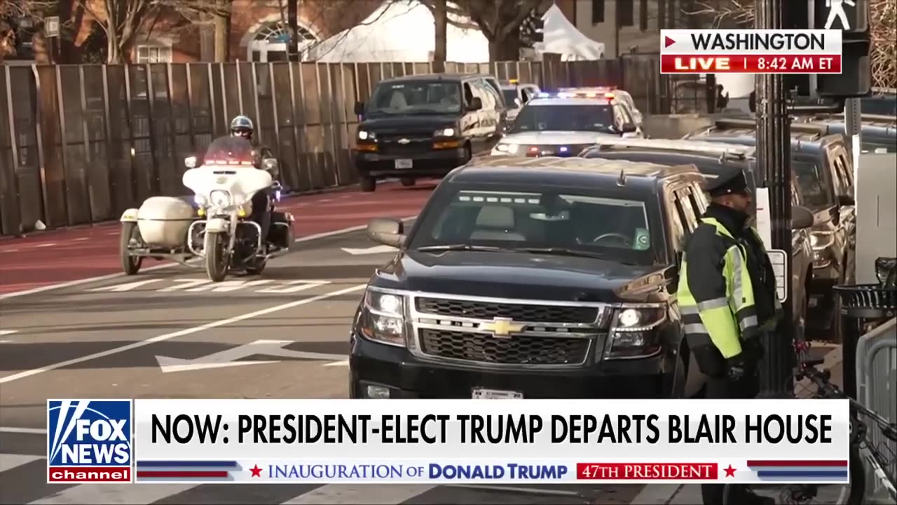 Trump, Melania arrive at St. John's Episcopal Church ahead of inauguration