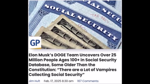 Vampires collecting Social Security