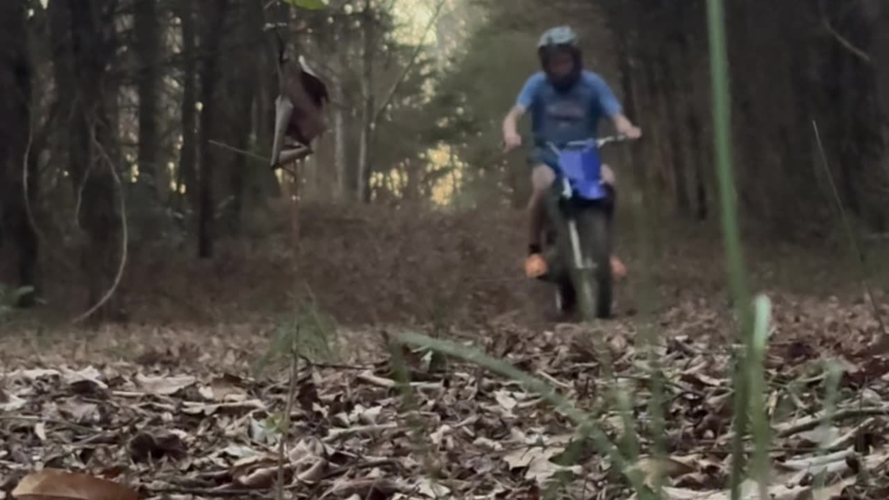 Short - Riding my TTR 125 in the woods