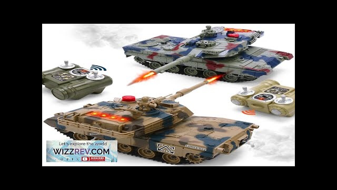 RC Tank Set 1/24 Scale RC Army Battle Tanks with Life Indicators Review