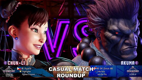 Kuya Kalbo SF6 Casual Match Roundup. Chun Li 4 star Diamond Rank [Hori Fight Stick]