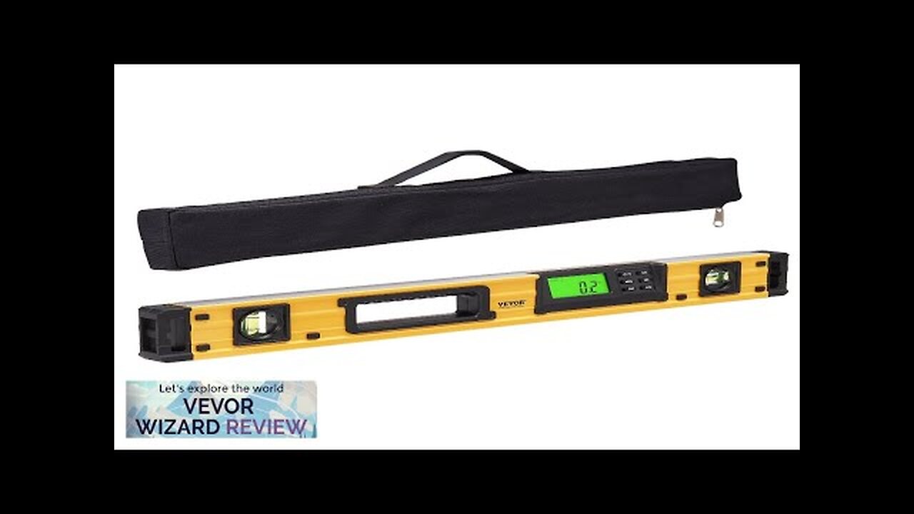 VEVOR Magnetic Torpedo Level 600mm LED Backlit Screen Mechanical Bubble Vials Ruler Review