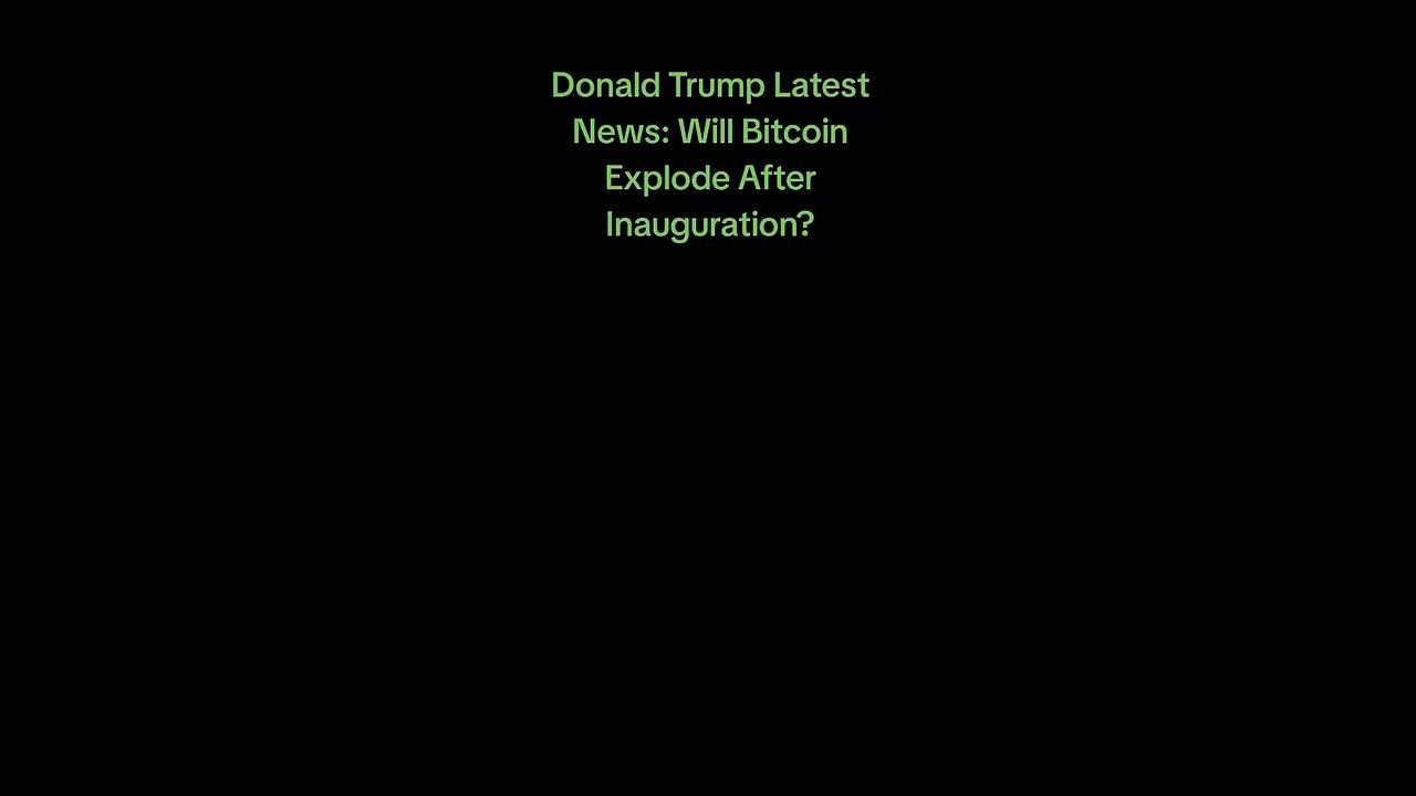 Donald Trump Latest News: Will Bitcoin