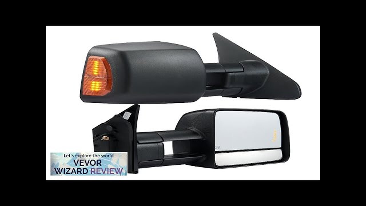 VEVOR Towing Mirrors Left & Right Pair Set for 2007-2016 Toyota Tundra Review