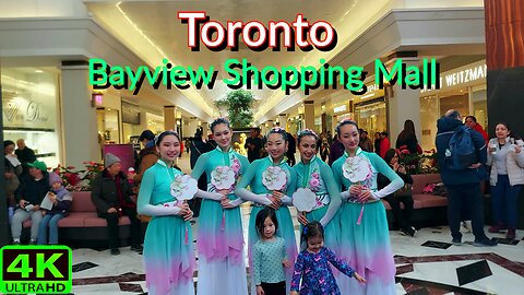 【4K】Luxury Shopping in Toronto: A walk through Bayview Village, Chinese New Year spree Canada 🇨🇦