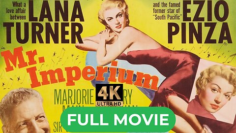 Mr. Imperium (1951) | Full Movie | 4K | Musical Romance | Lana Turner, Ezio Pinza, Debbie Reynolds