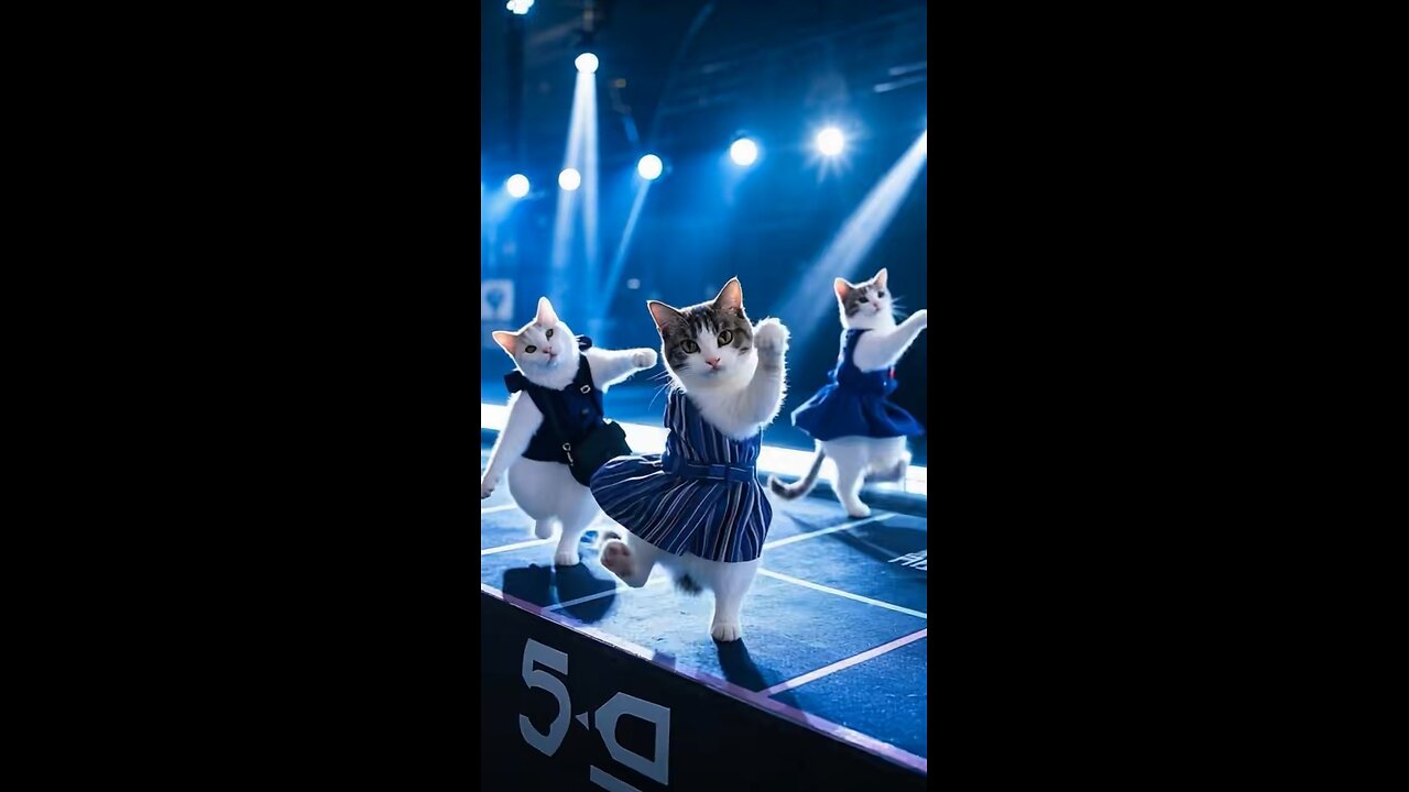 "Dancing Cats: A Purrfectly Groovy Performance!"