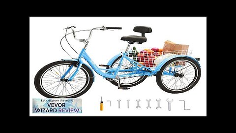 VEVOR Adult Tricycles Bike 24 Inch Three-Wheeled Bicycles 3 Wheel Bikes Trikes Review