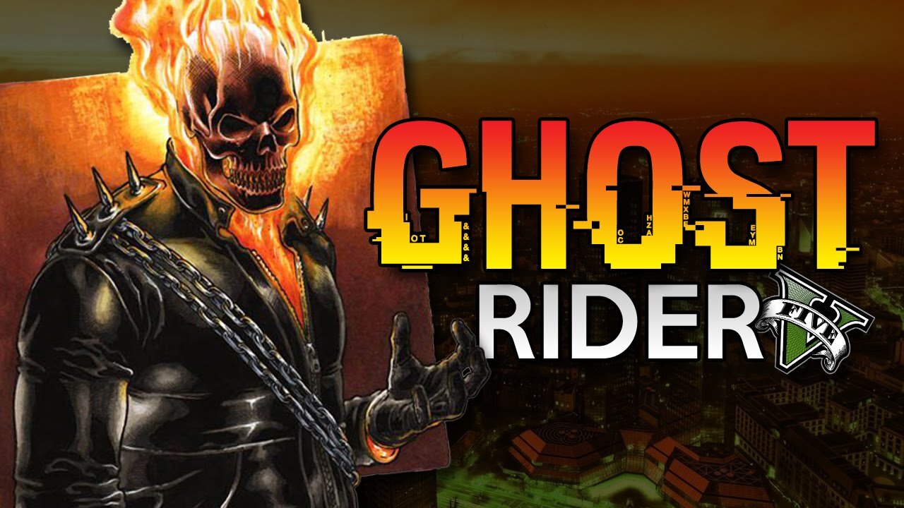 GTA 5 Mod - GHOST RIDER !! - Momen Lucu GTA