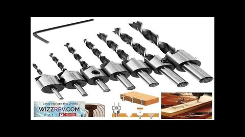 5/8PCS Countersink Drill Bit Set HSS4241 Titanium Coated 90° Chamfer 3-10mm Round Review