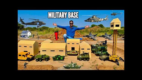 I Build Biggest Military Base Camp From RC Cars & Trucks - Chatpat toy TV