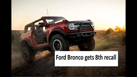 Ford recalls 150k Broncos suspension can fall off