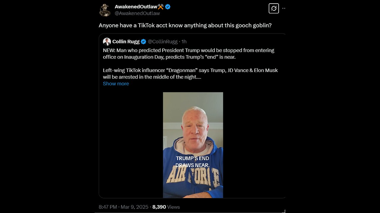 Man who predicts Trump’s “end” is near. NEW MESSAGE
