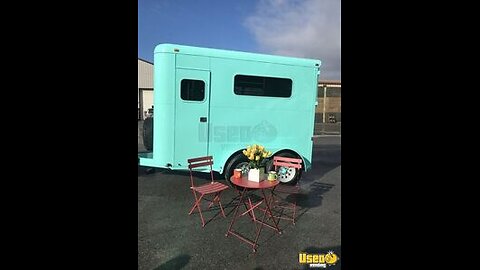 Charming - 8' x 12' Horse Trailer Concession Conversion | Beverage Trailer for