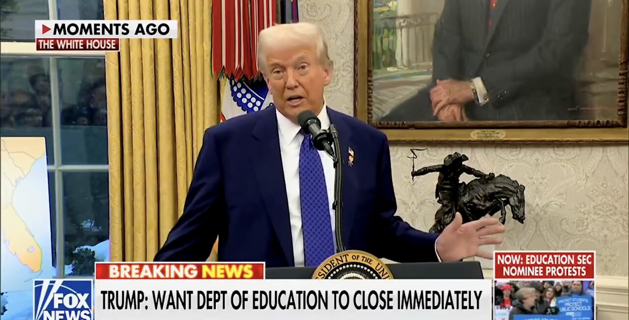 TRUMP❤️🇺🇸🥇🪽GIVE REMARKS🤍🇺🇸🏅🪽🚸ON U.S. EDUCATION👩‍🎓💙🇺🇸🏅🪽🏛️📚⭐️