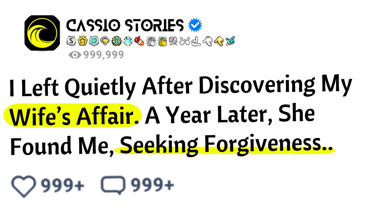 I Left Quietly After Discovering My Wife’s Affair. A Year Later, She Found Me, Seeking Forgiveness..