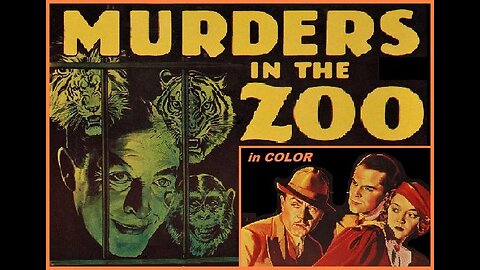 Lionel Atwill MURDERS IN THE ZOO 1933 Zookeeper Trains Animals to Kill Enemies FULL MOVIE in Color