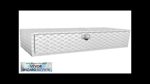 VEVOR Underbody Truck Box 48"×24"×24" Pickup Storage Box Heavy Duty Aluminum Diamond Review