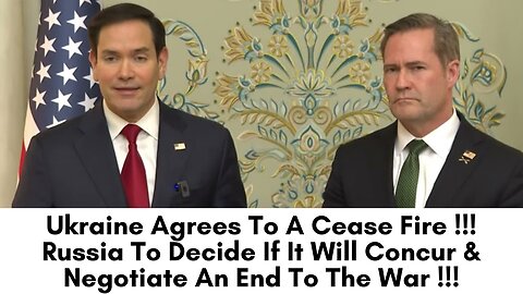 Ukraine Agrees To A 30 Day Cease Fire In Russia Ukraine War !!! 
