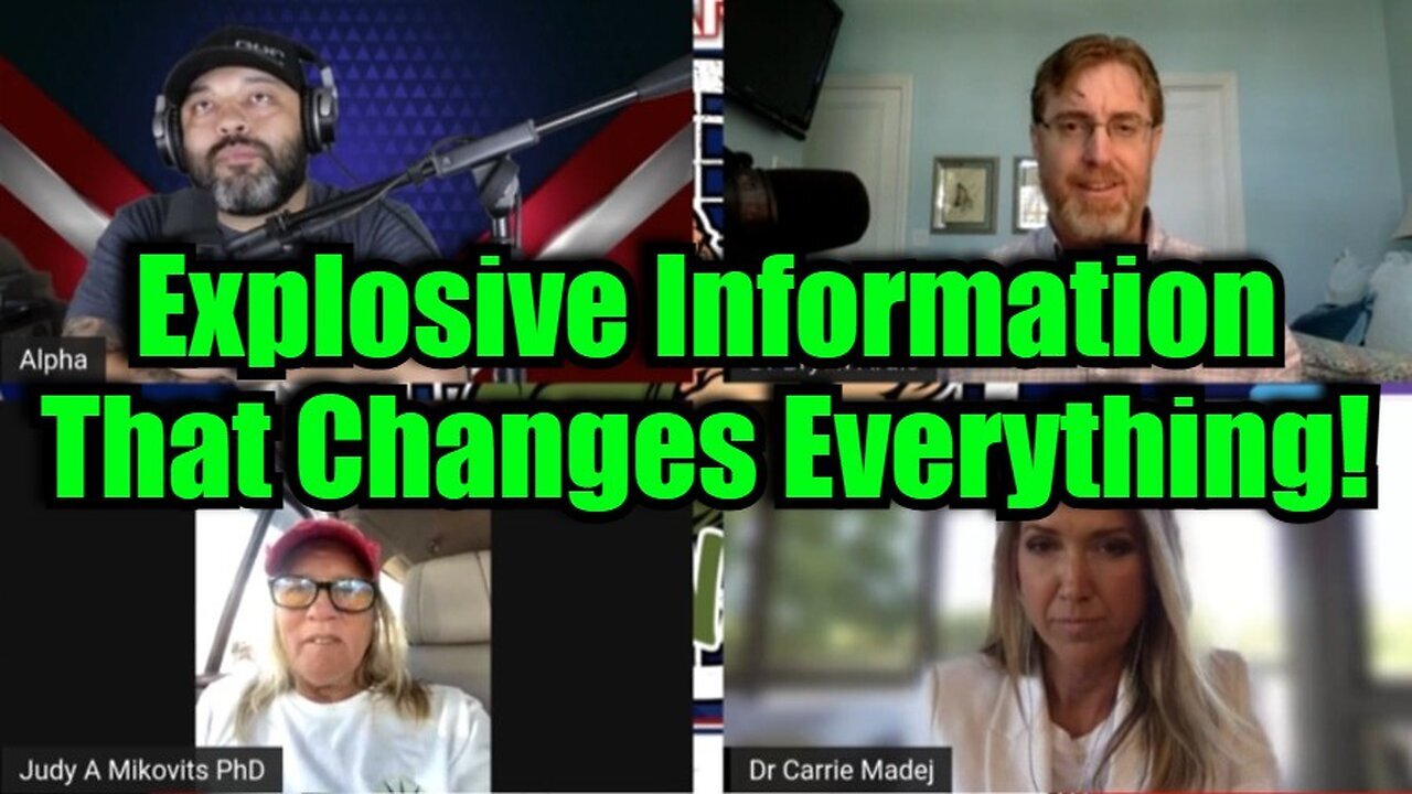 Dr.Ardis, Dr.Carrie Madej & Dr.Judy Mikovits:Explosive Information That Changes Everything!