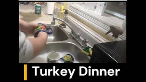 ASMR Dishes Turkey Dinner